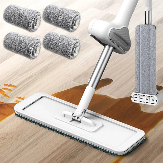 Microfiber Flat Mop 360° Rotatable