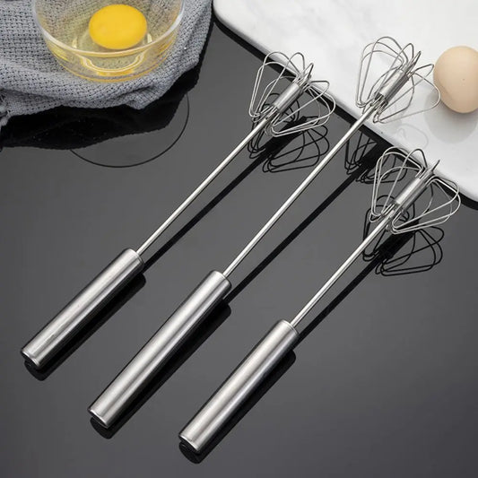 Stainless Steel Rotary Whisk Semi-Automatic Mixe